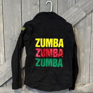 Zumba Black button down rare find
